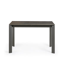 Load image into Gallery viewer, Axis porcelain extendable table in Iron Moss finish with anthracite steel legs 120 (180)cm - image 5