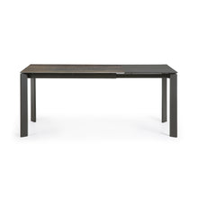 Load image into Gallery viewer, Axis porcelain extendable table in Iron Moss finish with anthracite steel legs 120 (180)cm - image 7