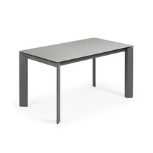 Load image into Gallery viewer, Axis porcelain extendable table in Hydra Lead finish with anthracite steel legs 140(200)cm