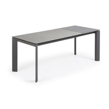 Load image into Gallery viewer, Axis porcelain extendable table in Hydra Lead finish with anthracite steel legs 140(200)cm - image 3