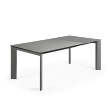 Load image into Gallery viewer, Axis porcelain extendable table in Hydra Lead finish with anthracite steel legs 140(200)cm - image 6
