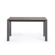Load image into Gallery viewer, Axis porcelain extendable table in Volcano Ash finish anthracite steel legs 140(200)cm - image 5