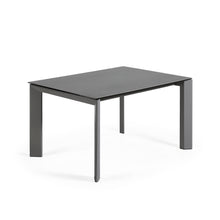 Load image into Gallery viewer, Axis extendable porcelain table with Volcano Rock finish and dark grey steel legs, 140 (200) cm - image 4
