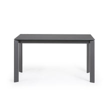 Load image into Gallery viewer, Axis extendable porcelain table with Volcano Rock finish and dark grey steel legs, 140 (200) cm - image 5