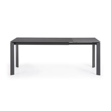 Load image into Gallery viewer, Axis extendable porcelain table with Volcano Rock finish and dark grey steel legs, 140 (200) cm - image 7