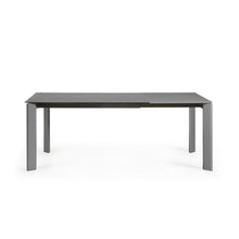 Load image into Gallery viewer, Axis extendable porcelain table with Volcano Rock finish and dark grey steel legs, 140 (200) cm - image 8
