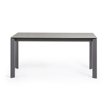 Load image into Gallery viewer, Axis porcelain extendable table in Hydra Lead finish with anthracite legs 160 (220) cm - image 5