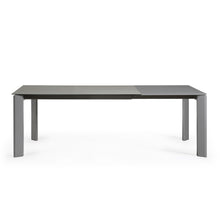 Load image into Gallery viewer, Axis porcelain extendable table in Hydra Lead finish with anthracite legs 160 (220) cm - image 8