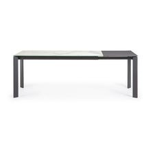 Load image into Gallery viewer, Axis porcelain extendable table in White Kalos finish with anthracite legs 160 (220) cm - image 7