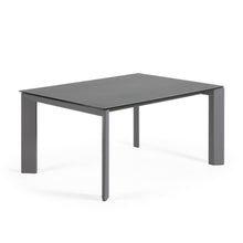 Load image into Gallery viewer, Axis extendable porcelain table with Volcano Rock finish and dark grey legs, 160 (220) cm - image 4