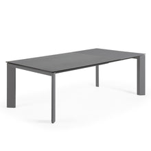 Load image into Gallery viewer, Axis extendable porcelain table with Volcano Rock finish and dark grey legs, 160 (220) cm - image 6