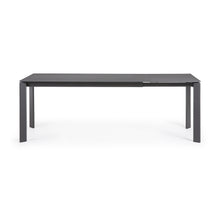 Load image into Gallery viewer, Axis extendable porcelain table with Volcano Rock finish and dark grey legs, 160 (220) cm - image 7