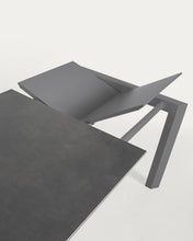 Load image into Gallery viewer, Axis extendable porcelain table with Volcano Rock finish and dark grey legs, 160 (220) cm - image 9
