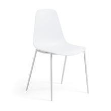Load image into Gallery viewer, Whatts chair with steel legs in white finnish