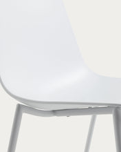 Load image into Gallery viewer, Whatts chair with steel legs in white finnish - image 4