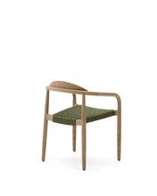 Load image into Gallery viewer, Nina stackable chair in FSC 100% solid acacia wood and green rope cord - image 3