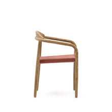 Load image into Gallery viewer, Nina stackable chair in FSC 100% solid acacia wood and terracotta rope seat - image 3
