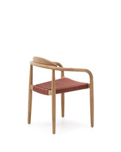 Load image into Gallery viewer, Nina stackable chair in FSC 100% solid acacia wood and terracotta rope seat - image 6