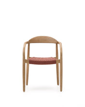 Load image into Gallery viewer, Nina stackable chair in FSC 100% solid acacia wood and terracotta rope seat - image 8