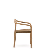 Load image into Gallery viewer, Nina stackable chair in FSC 100% solid acacia wood and beige rope seat - image 4