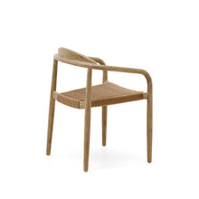 Load image into Gallery viewer, Nina stackable chair in FSC 100% solid acacia wood and beige rope seat - image 5