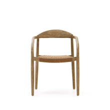 Load image into Gallery viewer, Nina stackable chair in FSC 100% solid acacia wood and beige rope seat - image 7