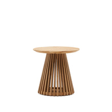 Load image into Gallery viewer, Jeanette round solid teak wood side table, Ø 50 cm - image 2