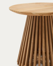 Load image into Gallery viewer, Jeanette round solid teak wood side table, Ø 50 cm - image 7