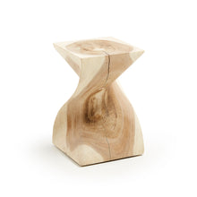 Load image into Gallery viewer, Hakon solid rain tree wood side table, 30 x 30 cm