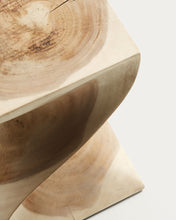 Load image into Gallery viewer, Hakon solid rain tree wood side table, 30 x 30 cm - image 4