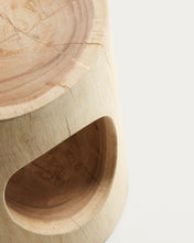 Load image into Gallery viewer, Halker solid rain tree wood side table, Ø 30 cm - image 3