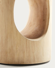 Load image into Gallery viewer, Halker solid rain tree wood side table, Ø 30 cm - image 4
