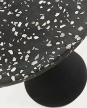 Load image into Gallery viewer, Delano black terrazzo side table with steel legs in a black finish, Ø 40 cm - image 4