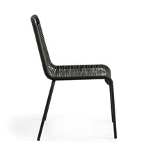Load image into Gallery viewer, Lambton stackable chair in black rope and steel with black finish - image 2