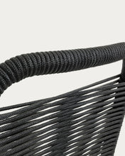 Load image into Gallery viewer, Lambton stackable chair in black rope and steel with black finish - image 6