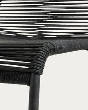 Load image into Gallery viewer, Lambton stackable chair in black rope and steel with black finish - image 8