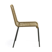 Load image into Gallery viewer, Lambton stackable chair in brown rope and steel with black finish - image 2