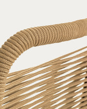 Load image into Gallery viewer, Lambton stackable chair in brown rope and steel with black finish - image 6