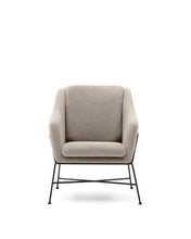 Load image into Gallery viewer, Brida armchair in beige and steel legs with black finish - image 2