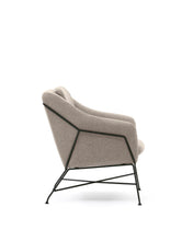 Load image into Gallery viewer, Brida armchair in beige and steel legs with black finish - image 4