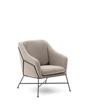 Load image into Gallery viewer, Brida armchair in beige and steel legs with black finish - image 6