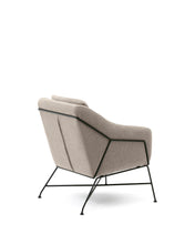Load image into Gallery viewer, Brida armchair in beige and steel legs with black finish - image 8