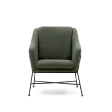 Load image into Gallery viewer, Brida armchair in green and steel legs with black finish - image 5