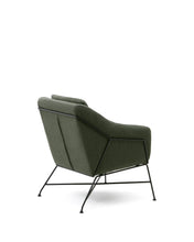 Load image into Gallery viewer, Brida armchair in green and steel legs with black finish - image 8