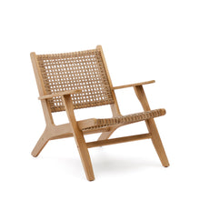 Load image into Gallery viewer, Grignoon chair, made from solid acacia wood and woven wicker FSC 100% - image 2