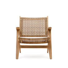 Load image into Gallery viewer, Grignoon chair, made from solid acacia wood and woven wicker FSC 100% - image 7