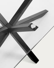 Load image into Gallery viewer, Argo coffee table glass black legs 130 x 70 cm - image 6