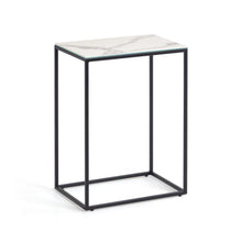 Load image into Gallery viewer, Rewena side table porcelain Kalos Blanco finishing 45 x 30 cm