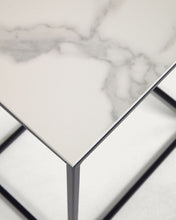 Load image into Gallery viewer, Rewena side table porcelain Kalos Blanco finishing 45 x 30 cm - image 4
