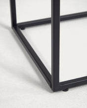 Load image into Gallery viewer, Rewena console table with Kalos Blanco porcelain top and steel structure, 110 x 75 cm - image 6